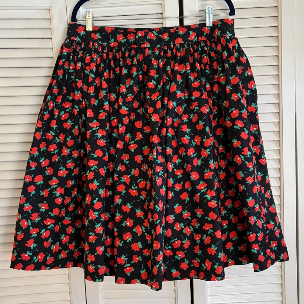 HEARTS AND FOUND floral FULL SKIRT plus sized XXL fits 16/18 RETRO summer